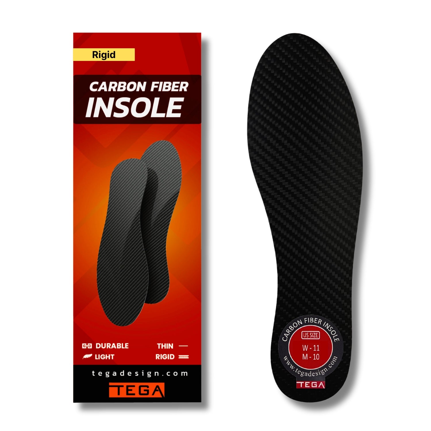 Rigid Carbon Fiber Insole (1.3mm)