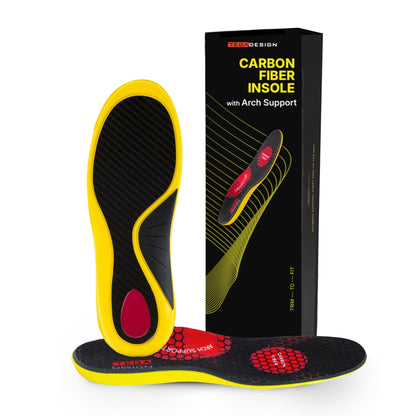 Arch Support Carbon Fiber Insole for Plantar Fasciitis Tega Design